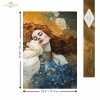 Papier decoupage morwowy FPA1011, Seria Inspired by Klimt, kobiety, zloto, dekoracyjne wzory, kamienie szlachetne, mozaiki, motywy secesyjne * Mulberry decoupage paper FPA1012, women, gold, decorative patterns, gemstones, mosaics, Art Nouveau motifs